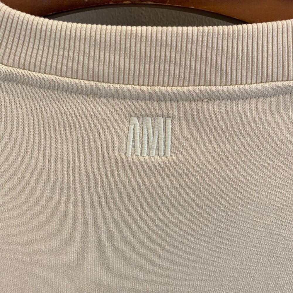 Ami Crew Neck Long Sleeve Sweatshirt - Picture 4 of 8